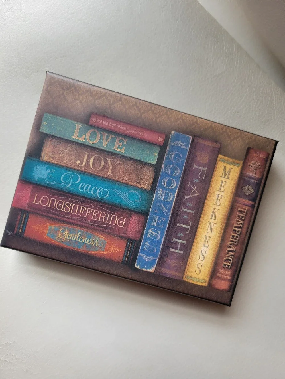 Stacked Books Notecards - Inspirational Words, Multi-Color FINAL PRICE!